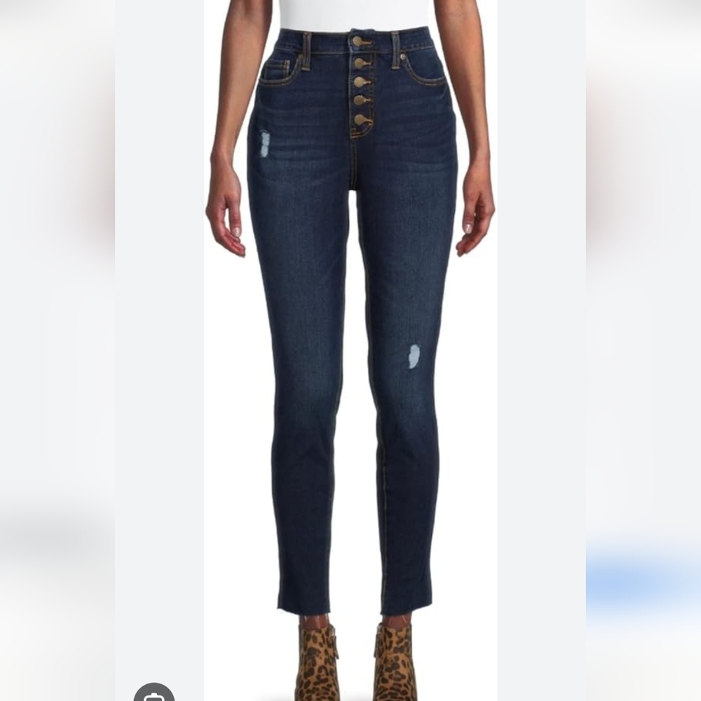 a.n.a High Rise Jeggings Dark Blue Skinny Jeans Size 8